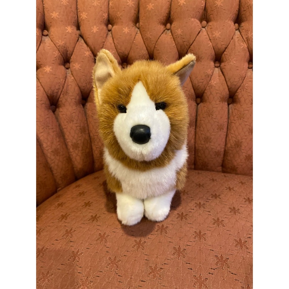 Douglas Cuddle Toys Corgi Puppy Dog 14" Stuffed Animal Toy Plush s28